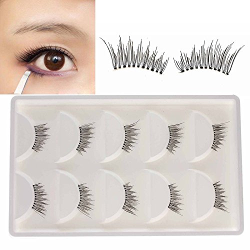 VANKER Las mujeres hechas a mano mitad superior Falso pestañas largas pestañas belleza herramienta de maquillaje cosmético