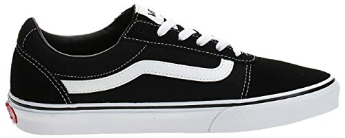 Vans Ward - Zapatillas para Mujer, Negro (Suede/Canvas/Black/White Iju), 37 EU