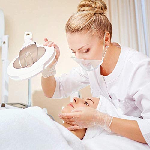 VARIOUS 10 Piezas Mascarilla Hosteleria Transparente Plástico, Mascarilla Profesional Cocina para Restaurantes, Hotel