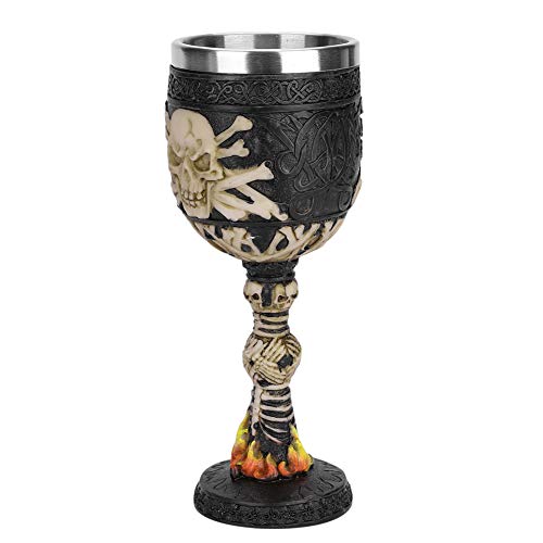 Vaso Vino Cool Halloween 3d taza calavera vaso con Cafe té (acero inoxidable Copa de agua beber cerveza diseño Vengador Calice esqueleto para regalo Navidad cumpleaños Decoración Collection fiesta