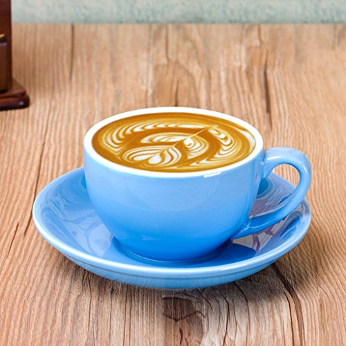 Vasos para té y café Taza Taza de café Taza de cerámica Taza Taza de Desayuno Taza de Leche Termo Lindo té perfumado Leche café Oficina protección del Medio Ambiente café (Color : Blue)