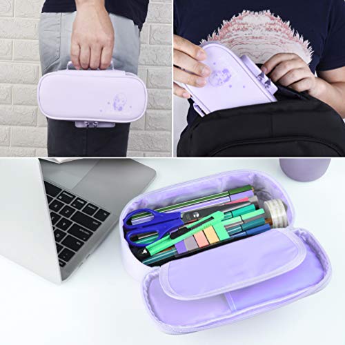 VBIGER Estuche Escolar de Niña Bolsa Lápiz Niño Gran Capacidad Anti-robo Material Escolar Papeleria.(púrpura)