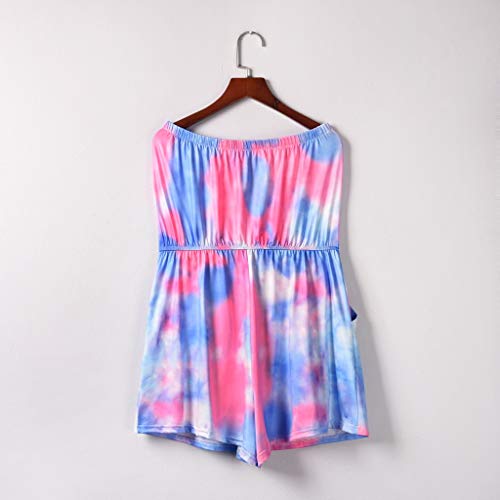 VECDY Conjuntos Mujer Verano, Sexy Ropa Fuera del Hombro, Tops con Estampado De Girasol Y Pantalones Cortos con Borlas, Traje De Dos Piezas Elegantes De Fiesta 2019 (ZEncaje Hot, L)