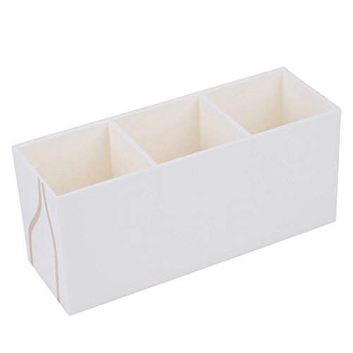 Vencer Maquillaje Brush Holder Organizador | 3 Ranura Acrílico cosméticos Cepillos solución de Almacenamiento