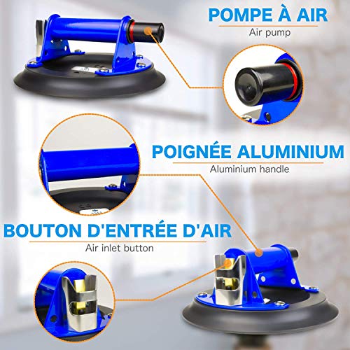 Ventosa profesional Ama Nature – Ventosa de elevación – Gran resistencia – Uso fácil – Calidad profesional – Versátil y resistente – ☆ Maletín de transporte
