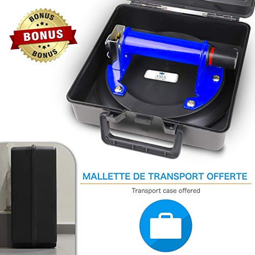 Ventosa profesional Ama Nature – Ventosa de elevación – Gran resistencia – Uso fácil – Calidad profesional – Versátil y resistente – ☆ Maletín de transporte