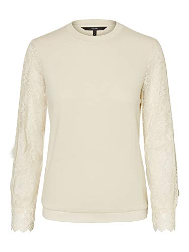 Vero Moda Vmmonal LS Top Jrs Suéter, Abedul, XS para Mujer