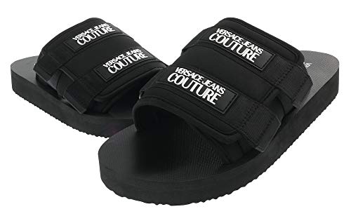 VERSACE JEANS COUTURE - Chanclas Versace E0YVBSQ9 Linea Fondo Beach DIS.18 Black - E0YVBSQ971546899 - Black, 40