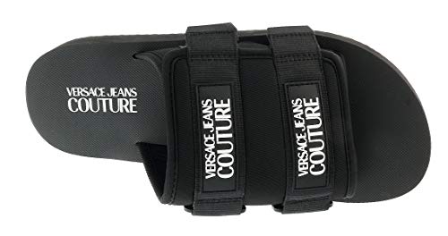 VERSACE JEANS COUTURE - Chanclas Versace E0YVBSQ9 Linea Fondo Beach DIS.18 Black - E0YVBSQ971546899 - Black, 40