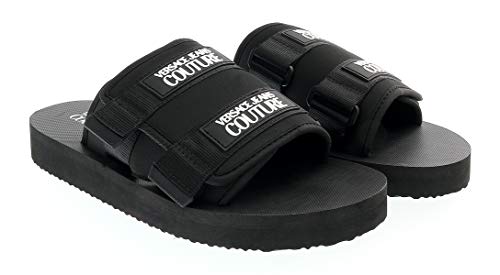 VERSACE JEANS COUTURE - Chanclas Versace E0YVBSQ9 Linea Fondo Beach DIS.18 Black - E0YVBSQ971546899 - Black, 40