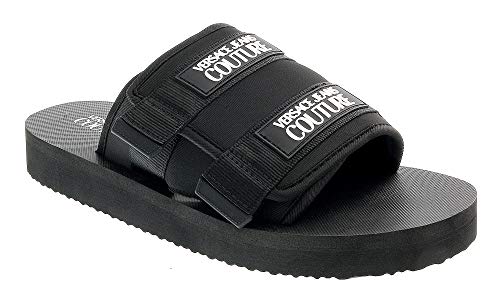 VERSACE JEANS COUTURE - Chanclas Versace E0YVBSQ9 Linea Fondo Beach DIS.18 Black - E0YVBSQ971546899 - Black, 40