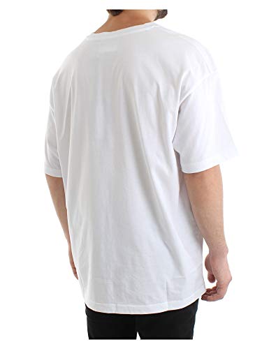 VERSACE JEANS COUTURE Hombre Camiseta Etichetta Bianco S