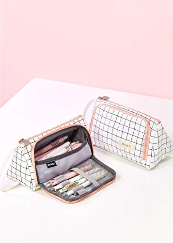 Versión Coreana De La Bolsa De Bolígrafo De Lona De Gran Capacidad Corea Chica Simple Linda Pequeña Niña Fresca Estuche De Lápices Estudiante De Secundaria Bolso De Lápices Japonés