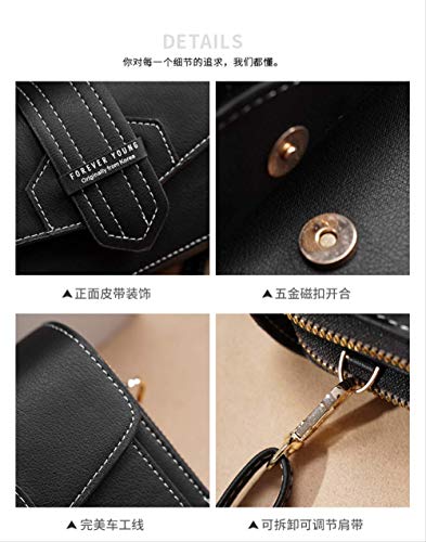 Versión Coreana Del Bolso Para Teléfono Móvil De Un Solo Hombro Para Mujer De Color Sólido, Bolso Diagonal De Dama De Moda Retro, Monedero De Hombro De Sección Transversal, Bolso Para Mujer Con Múltip