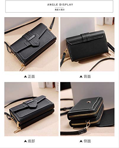Versión Coreana Del Bolso Para Teléfono Móvil De Un Solo Hombro Para Mujer De Color Sólido, Bolso Diagonal De Dama De Moda Retro, Monedero De Hombro De Sección Transversal, Bolso Para Mujer Con Múltip