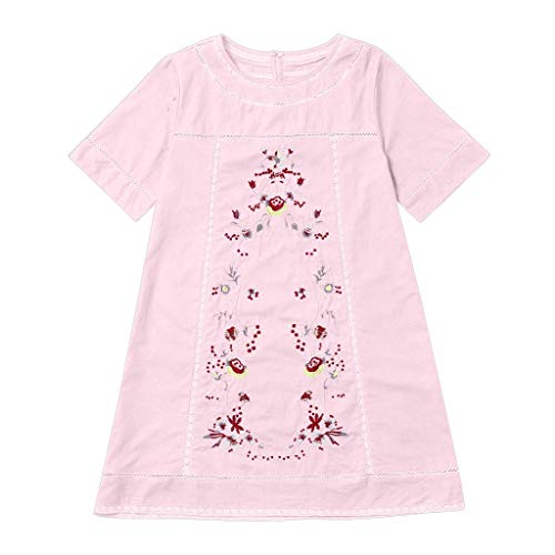 Vestidos de Manga Corta o túnica Bordada Bohemia para Mujer Playa Liso Beach Cover up Mangas Cortas Camisolas Estampada Pareo Bikini Up Largas Verano Talla única