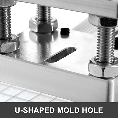 VEVOR Máquina de Estampado Máquina de Estampar en Caliente 5x7 cm Escala Completa Control Deslizante Posicionamiento Máquina de Estampado Máquina de Estampado Mejorada Estampado Caliente