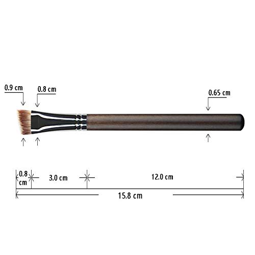 VFJLR Pincel de mezcla ahumado ahusado Sombra de ojos para el cabello Cejas Pinceles de maquillaje para maquillaje diario o profesional Maquillage 4004-02