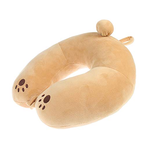 Viaje Almohada Almohada Ortopédica Cervical, Almohada De Dibujos Animados Oso Palma Impresión Casa Cuello Caquihombres, Tapones para Los Oidos