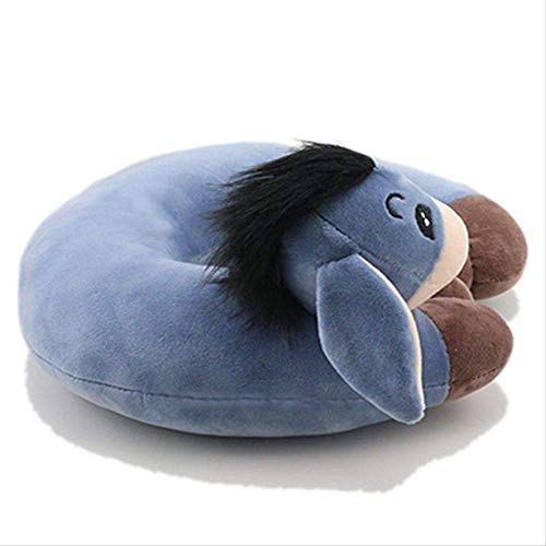 Viaje en Forma de U Almohada para el Cuello Espuma de Memoria Suave en Forma de U Animal de Dibujos Animados Lindo Coche Avión Resto Soporte Almohadilla   Burro