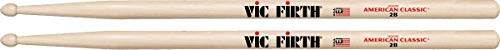 Vic Firth 2B - Baqueta (2b, punta de madera), color madera