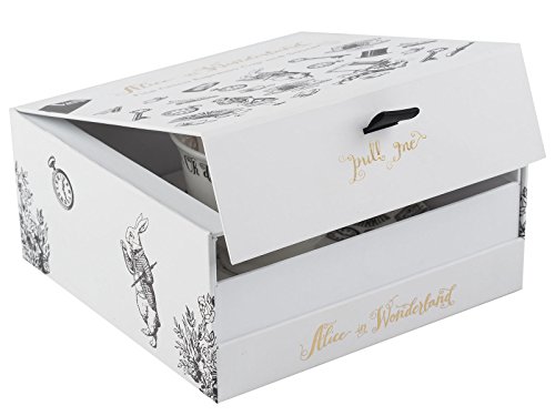 Victoria & Albert Alicia en el país de Las Maravillas Taza de café y platillo, Color Blanco