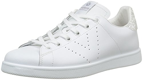 Victoria Deportivo Basket Piel - Zapatillas de Deporte Unisex, color Blanco, talla 40