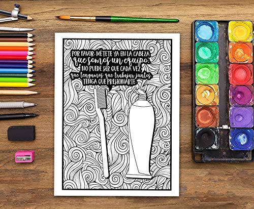 Vida en la clínica dental: Un sarcástico libro de colorear para adultos: Un libro antiestrés divertido y original para dentistas, higienistas ... odontología, periodoncistas y ortodoncistas