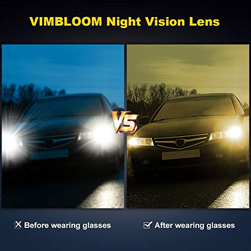 Vimbloom Gafas de Sol de Conducción Polarizada Lente Amarilla Gafas de HD Visión Polarizadas Conduccion Nocturna para Hombre Mujer VI573