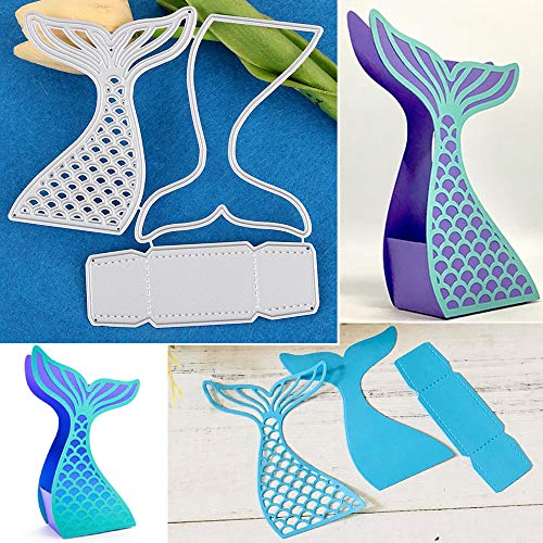 VINFUTUR Troqueles Caja Scrapbooking Troqueles Corte Metal Plantillas Troquelado Scrap Cutting Dies para Caja Regalo Dulce Caramelos Artesanía Papel DIY Manualidad