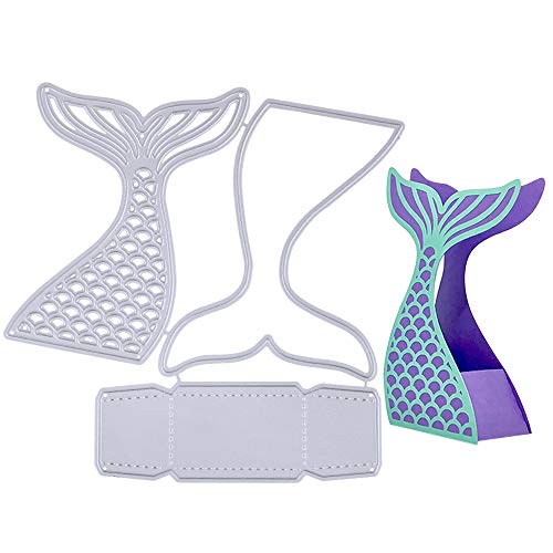 VINFUTUR Troqueles Caja Scrapbooking Troqueles Corte Metal Plantillas Troquelado Scrap Cutting Dies para Caja Regalo Dulce Caramelos Artesanía Papel DIY Manualidad