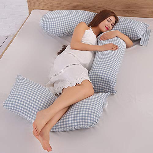 Vinteen Volver vientre y G Forma Embarazo Almohada en forma de U Embarazo Almohada multifuncional de maternidad almohada mujeres embarazadas sueño Almohada Side Sleeper cintura cojín de soporte de vie