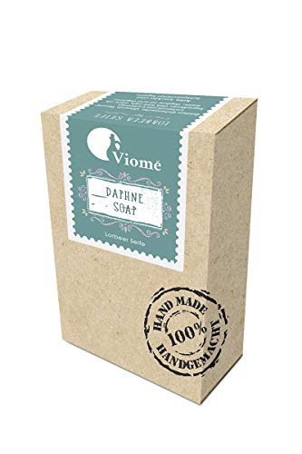 Viomé | Jabón de Lorbeer puro, vegano y a mano, sin aceite de palma, jabón 100% natural