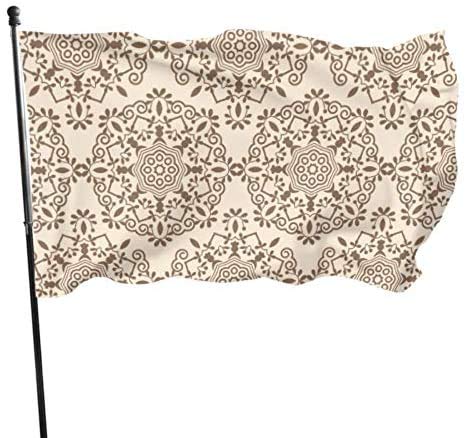 Viplili Banderas Indian Tribal Hand Drawn Symbol Bedroom Flag Decor Holiday Yard Flags 3x5 Feet Vibrant Colors Polyester and Brass Grommets