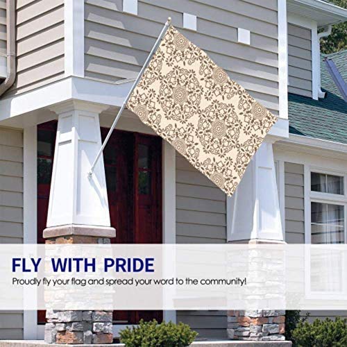 Viplili Banderas Indian Tribal Hand Drawn Symbol Bedroom Flag Decor Holiday Yard Flags 3x5 Feet Vibrant Colors Polyester and Brass Grommets