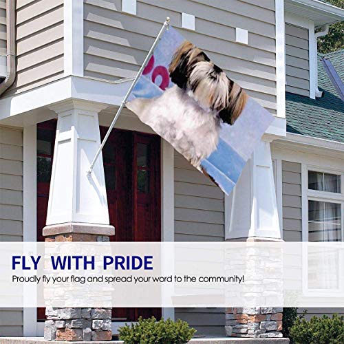 Viplili Banderas Outdoor Cute Dog A Garden Flag, Yard Flag - 3 X 5 Ft