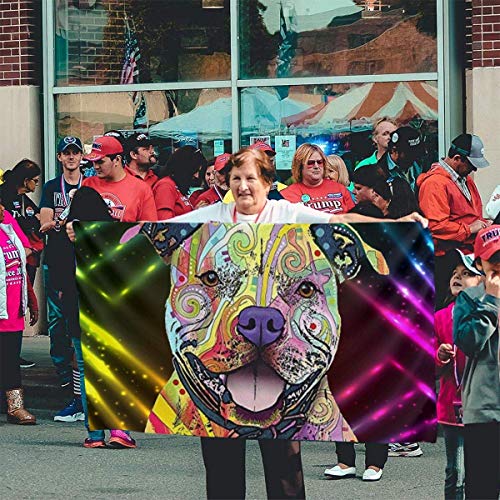 Viplili Banderas Weather Resistant Color Dog A Garden Flag, Game Flag - 3 X 5 Ft