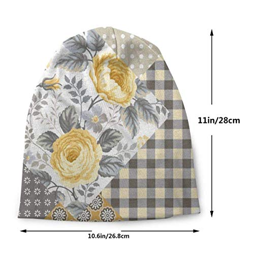 Viplili Gorro de Abrigo, Calendula Flower Art Men Slouchy Gorro de Lana Women Headwear Sleep Cap Skull Cap Knitted Hat