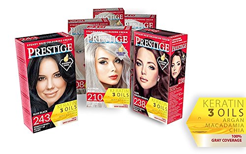 Vip's prestige crema colorante para el cabello, color marrón natural 239
