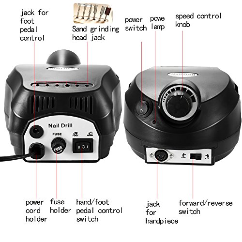 Vislone 30000r Esmalte de uñas eléctrico Extracción de herramientas Máquina de taladrar Nail-art Equipos Manicura Producto Profesional Uñas Pulidores Kits Nails Salon Tools JMD-202