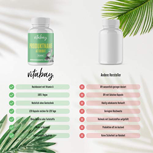 Vitamina A 10.000 Ui, 120 Cápsulas Vegetales