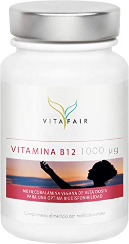 Vitamina B12-1000 µg por Porción - 365 Comprimidos - Provisión Anual - 40.000% de la Necesidad Diaria - Dosis Alta de Metilcobalamina - Vegano - Máxima Biodisponibilidad - German Quality