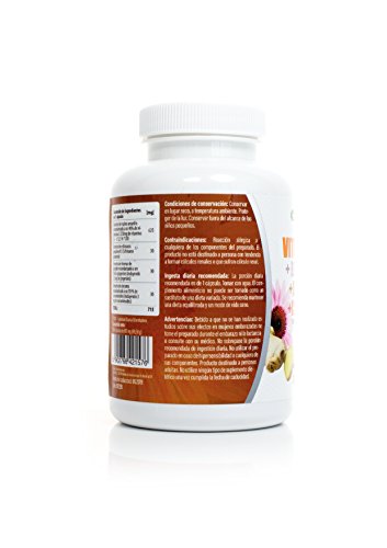 Vitamina C + Echinacea+Jengibre+Curcuma 100 Capsulas