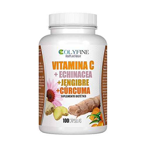 Vitamina C + Echinacea+Jengibre+Curcuma 100 Capsulas