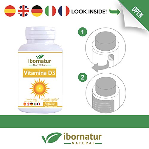 Vitamina D3 para Huesos fuertes y sanos | Beneficioso para salud muscular, ósea y dental | Mejora el sistema inmunitario con Vitamina K2 y absorción del calcio | Complemento alimenticio Premium vegano