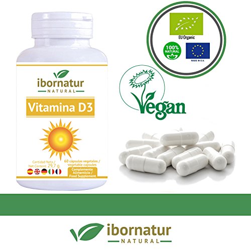 Vitamina D3 para Huesos fuertes y sanos | Beneficioso para salud muscular, ósea y dental | Mejora el sistema inmunitario con Vitamina K2 y absorción del calcio | Complemento alimenticio Premium vegano