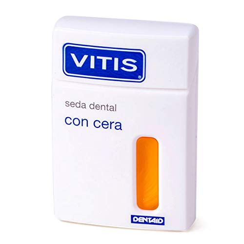 VITIS Seda Dental con Cera, Negro, Estándar