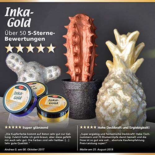 Viva Decor - Pintura de secado con brillo metálico, 62.5 g, color champán