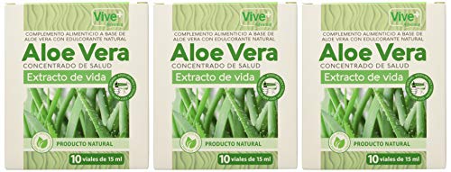 Vive+ Advance Aloe Vera, Suplemento Alimenticio - 3 Paquetes de 10 Unidades