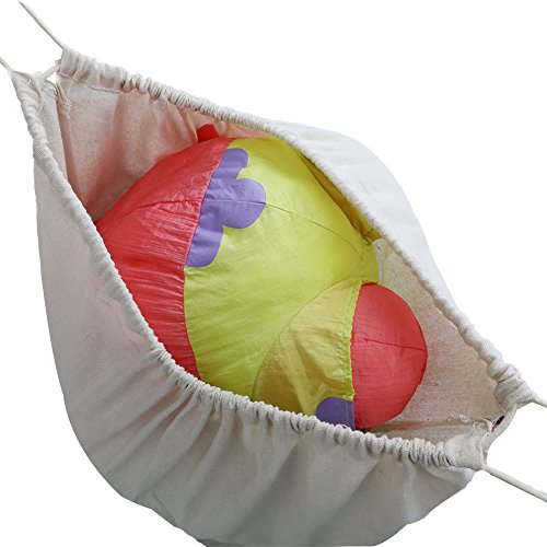 Vivifying - Bolsas de lavandería extra grandes de algodón natural, 2 unidades, 71 x 91 cm, plegable con cierre de cordón (beige)